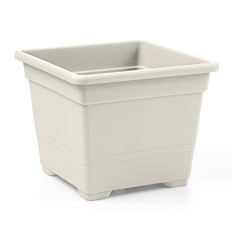 MACETA CUADRADA 32CM BLANCA BLIM