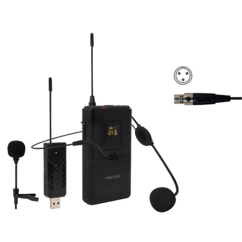 MICROFONO DE CABEZA Y SOLAPA UHF...