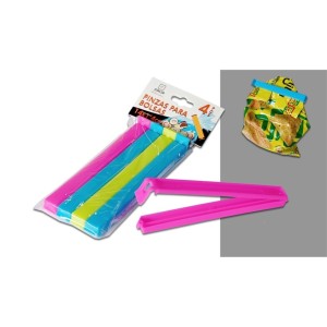 PACK 4 PINZAS DE CIERRE PLASTICO PARA...