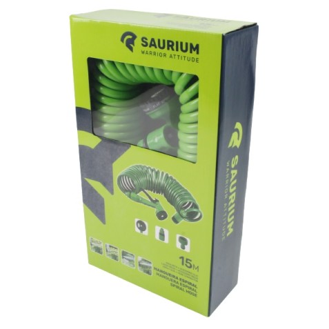 MANGUERA JARDIN ESPIRAL 15Mtrs. SAURIUM