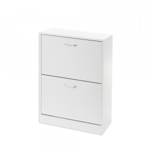 MUEBLE ZAPATERO BLANCO GREY 2 PUERTAS HBS