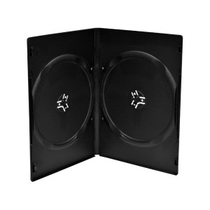 FUNDA CD/DVD DOBLE STANDAR NEGRA