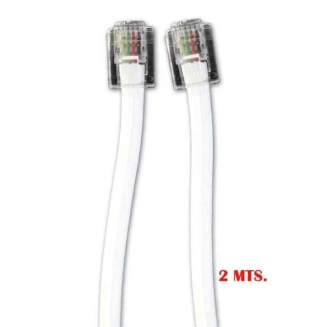 CABLE TELÉFONO RJ11 2M 4 VIAS...