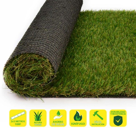 CESPED ARTIFICIAL 2X5 METROS 40MM...