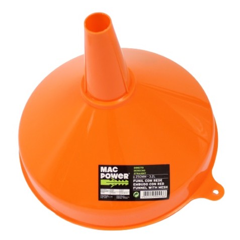 EMBUDO PLASTICO 250 mm. MAC POWER