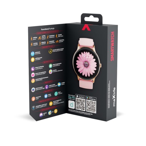 SMARTWATCH MXSW-100 ROSA GOLD MAXLIFE