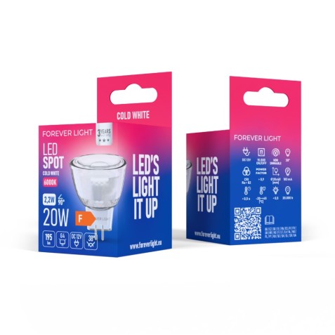 BOMBILLA LED G4 2.2W 195 LUMEN 6000K 12V
