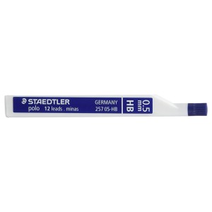 MINAS FINAS DE GRAFITO 0.5MM HB - 12 MINAS - POLO - STAEDTLER