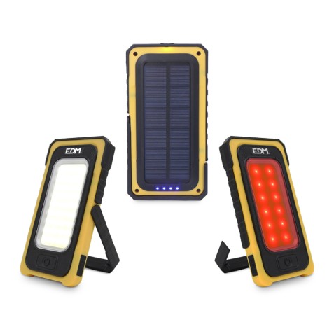 LINTERNA LED SOLAR RECARGABLE 10W COB...