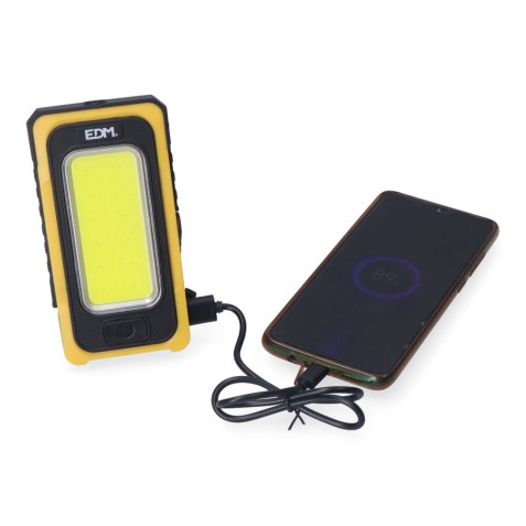 LINTERNA LED SOLAR RECARGABLE 10W COB...