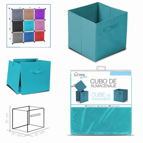 CESTA CUBO PLEGABLE 31CM COLORES...