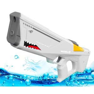 PISTOLA DE AGUA ELECTRICA SHARK BLANCO