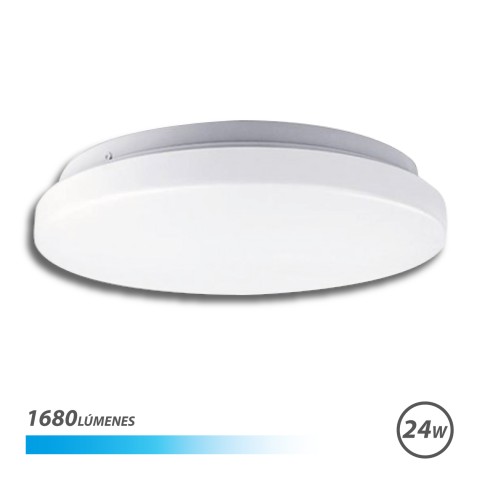 APLIQUE LED TECHO REDONDO 24W LUZ...