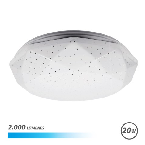 APLIQUE LED TECHO 20W 2000LM LUZ FRIA...