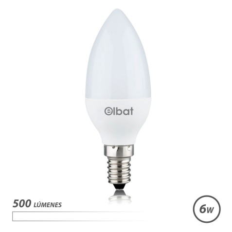 BOMBILLA LED C37 | 6W | 500LM | E14 |...