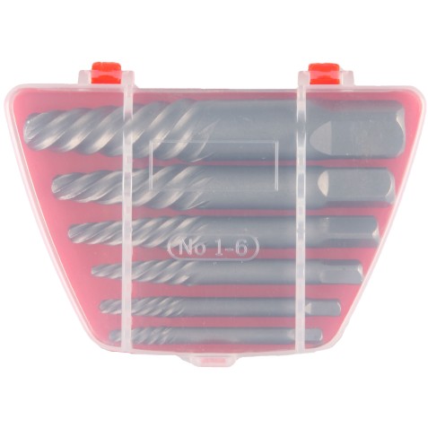 JUEGO EXTRACTOR DE TORNILLOS 6 PCS MADER