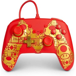 MANDO GAMEPAD ENHANCED NINTENDO SWITCH GOLDEN MARIO POWER-A