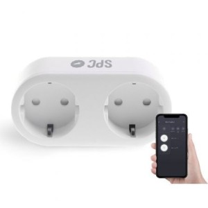 ENCHUFE DUAL INTELIGENTE WIFI CLEVER SPC