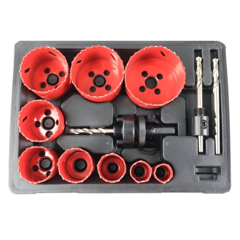 JUEGO 13 PCS CORONAS BI-METAL MADER
