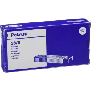 GRAPAS 26/6 CAJA 5000 UNIDADES COBRE...