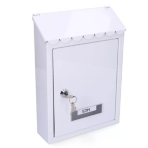 BUZON ACERO STANDAR BLANCO 21X6X30CM