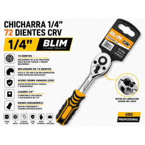 CHICHARRA 1/4" 72 DIENTES CRV BLIM