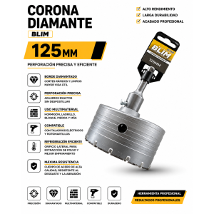CORONA DIAMANTE 125 MM BLIM