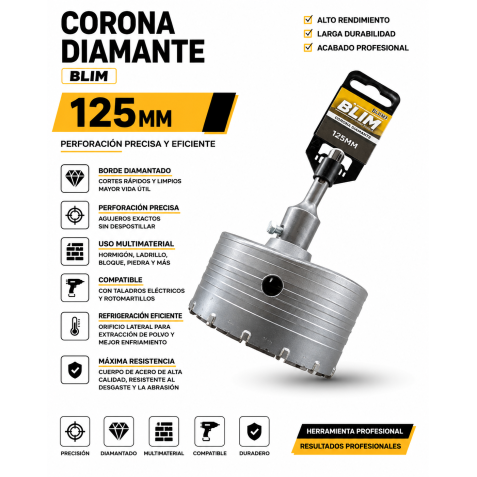 CORONA DIAMANTE 125 MM BLIM
