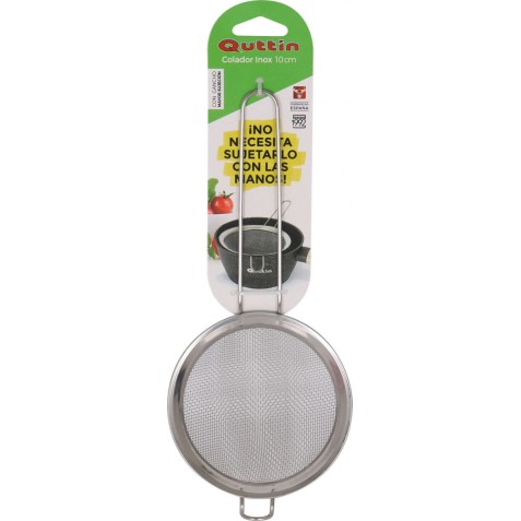 COLADOR ACERO INOX 10CM CON GANCHO...