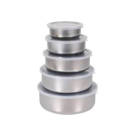 SET 5 FIAMBRERAS REDONDAS INOX...