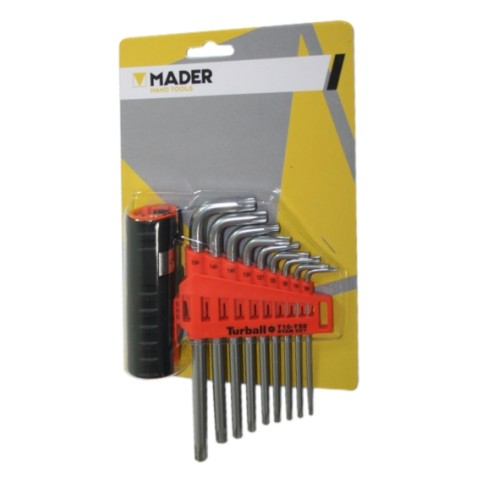 JUEGO LLAVES TORX CON ORIFICIO 9 PCS...