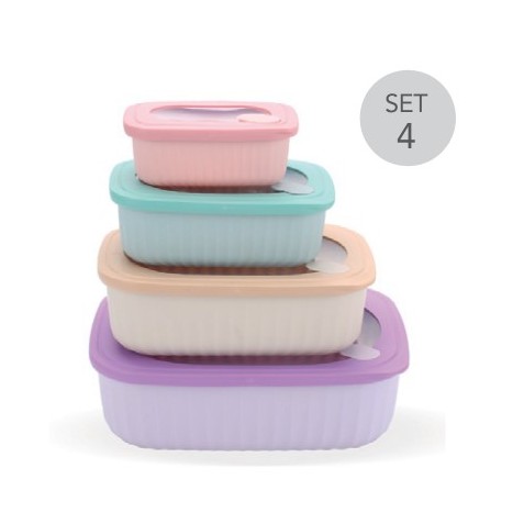SET 4 TUPPER HERMETICOS SOFT COLOR...