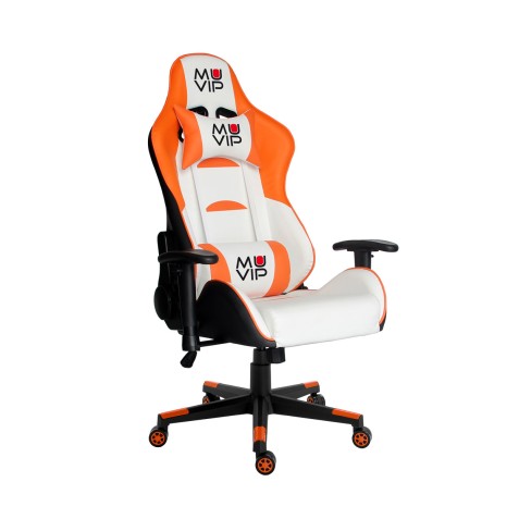 SILLA GAMING PRO400 BLANCO/NARANJA MUVIP
