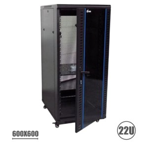 REACONDICIONADO RACK 19" 22U 600X600 PERFORADO CROMAD