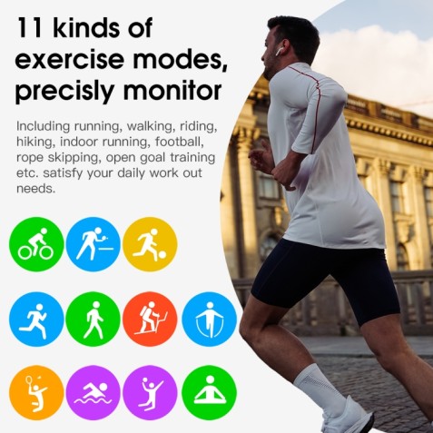 SMARTWATCH SW2000 GOLD 1.4" | IP68 |...