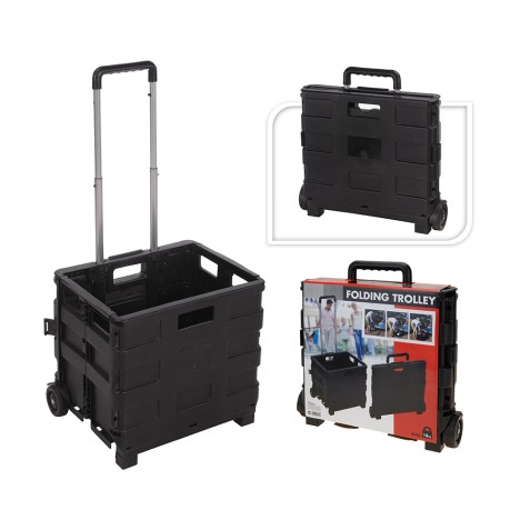 TROLLEY PLEGABLE DE ALUMINIO 38X36X30