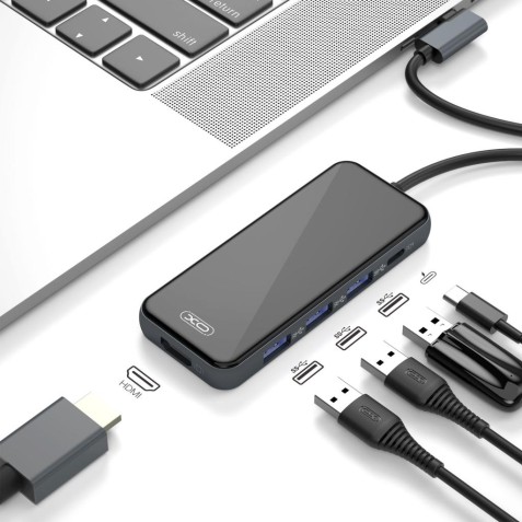 ADAPTADOR TIPO C - HDMI, 3 X USB 3.0...