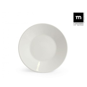 SET 12 PLATOS POSTRE IVORY BRILLO...