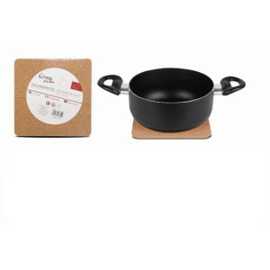 SET 2 SALVAMANTELES CORCHO CUADRADO 18CM URBAN LIVING