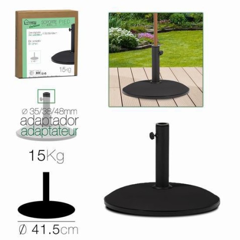 SOPORTE PARA SOMBRILLA CEMENTO NEGRO...