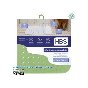 ALFOMBRA GOMA NATURAL - 700G VERDE HBS