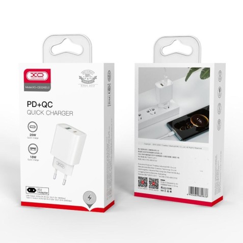 CARGADOR USB-A Y USB-C 20W+18W CON...