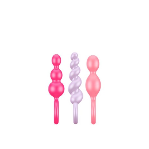 PACK 3 PLUGS SILICONA TRICOLOR SATISFYER