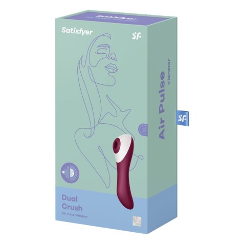 VIBRADOR SUCCIONADOR DUAL CRUSH ROJO...