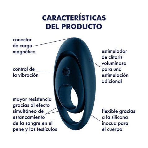 ANILLO VIBRADOR PARA PENE GLORIOUS DUO