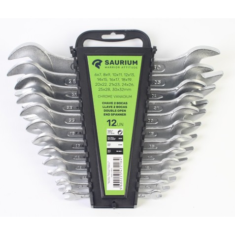 JUEGO LLAVES FIJAS 12 PCS SAURIUM