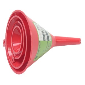 JUEGO 4 PCS EMBUDOS PLASTICO SAURIUM