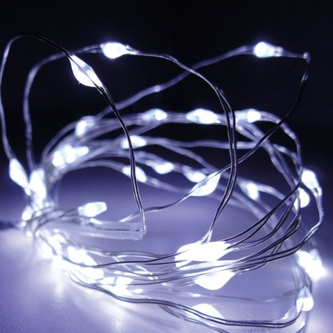 GUIRNALDA A PILAS FIJA 40 LEDS CABLE...