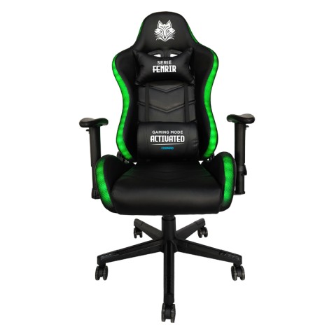 SILLA GAMING RGB SERIE FENRIR NEGRA...