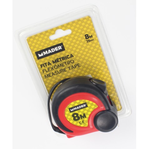 FLEXOMETRO, 8 Mtrs.X 25 mm. MADER